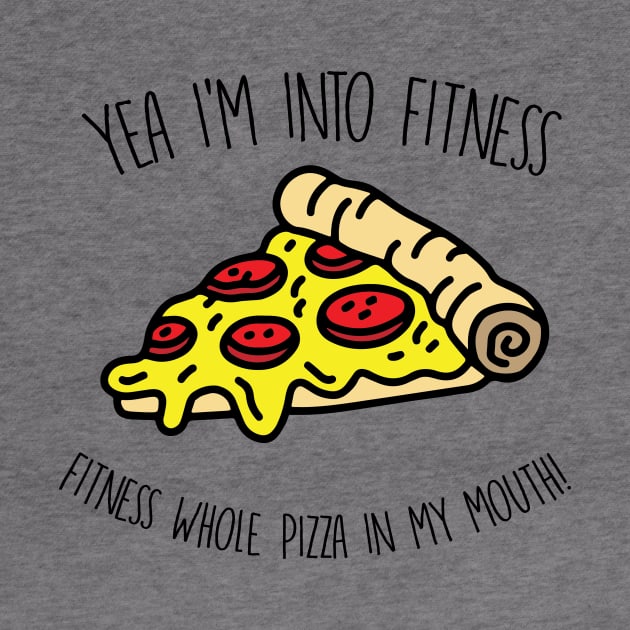 Yeah I'm Into Fitness.. Fitness Whole Pizza In My Mouth - Gym Fitness Workout by fromherotozero